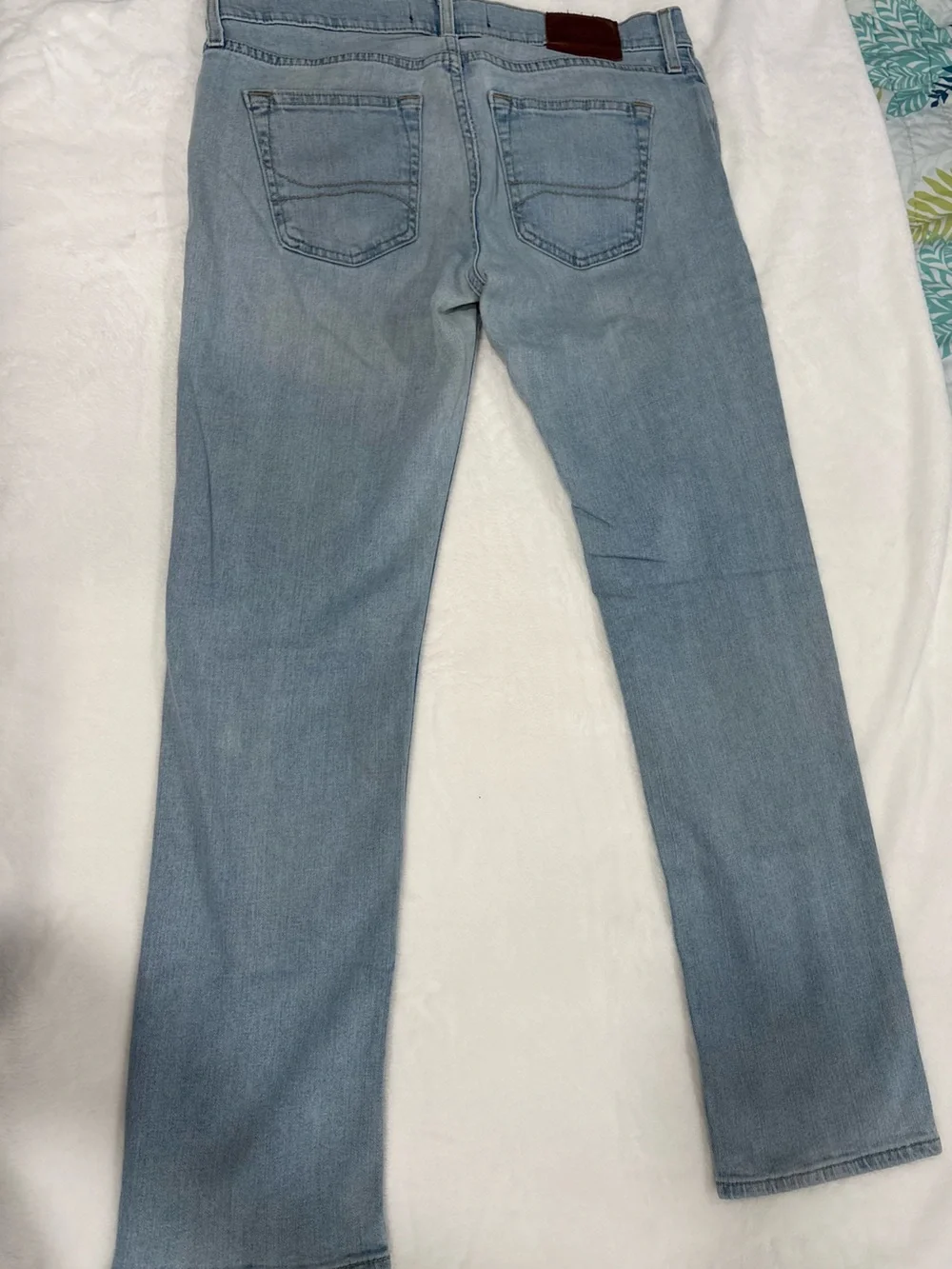 Hollister Light Blue Distressed Men's Jeans